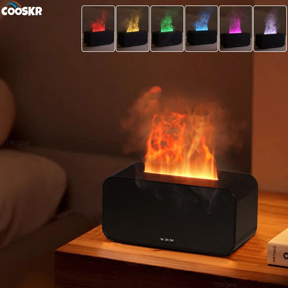 Mini Flammen-Aroma-Diffuser, Mit LED-Licht