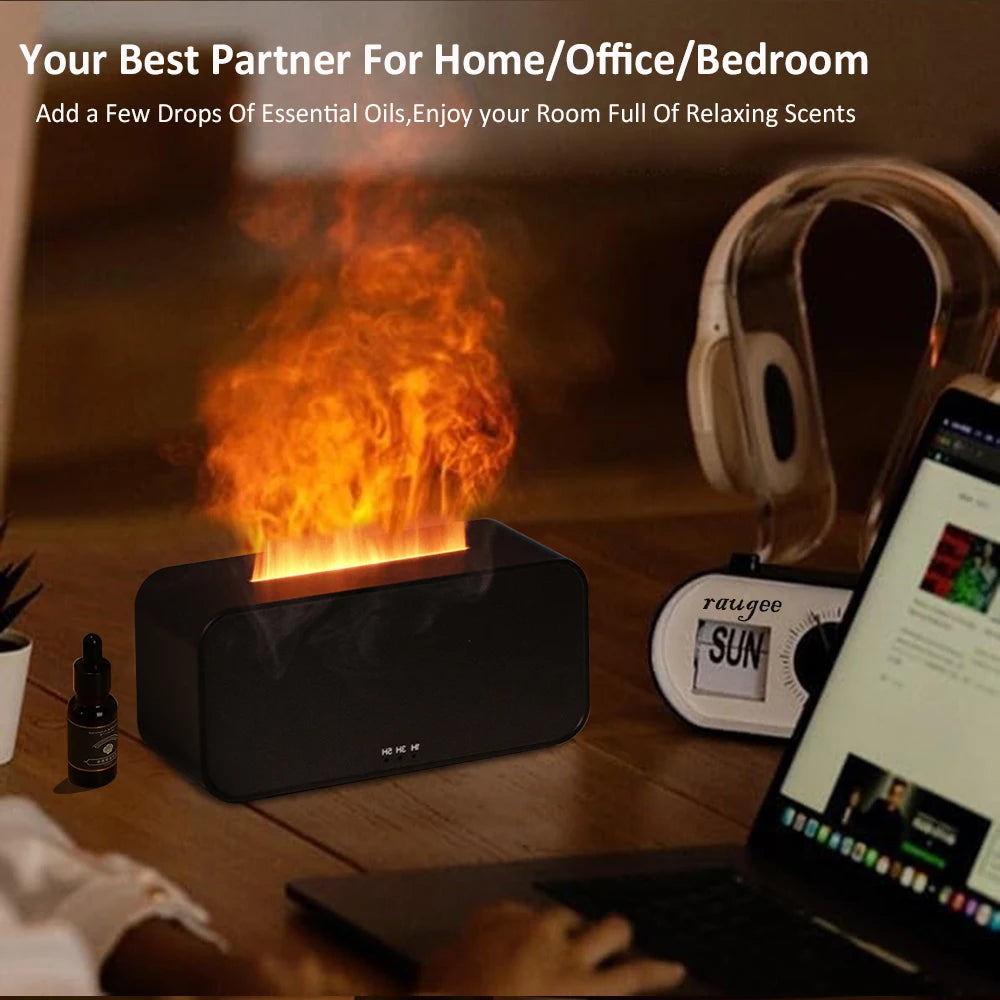 Mini Flammen-Aroma-Diffuser, Mit LED-Licht
