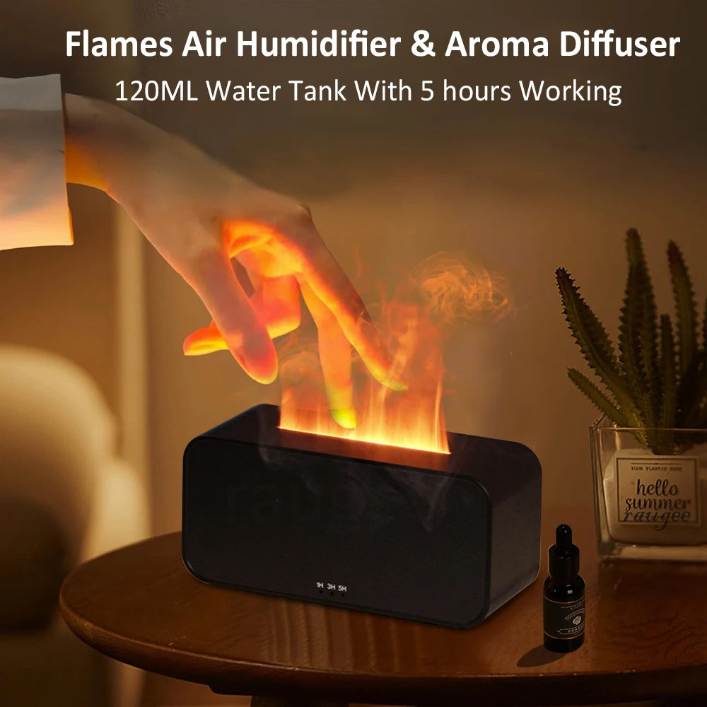 Mini Flammen-Aroma-Diffuser, Mit LED-Licht