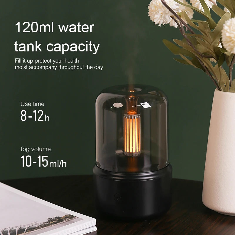 Tragbarer Mini-Aroma-Diffuser, USB-Luftbefeuchter Mit Nachttlicht