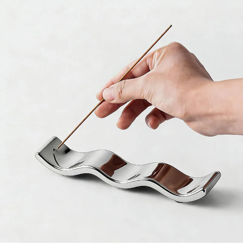 Japanischer Räucherstäbchenhalter, Aus Edelstahl