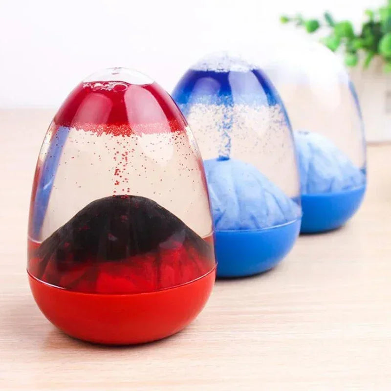 Kreative Vulkan-Sanduhr Aus Glas, Tischdeko