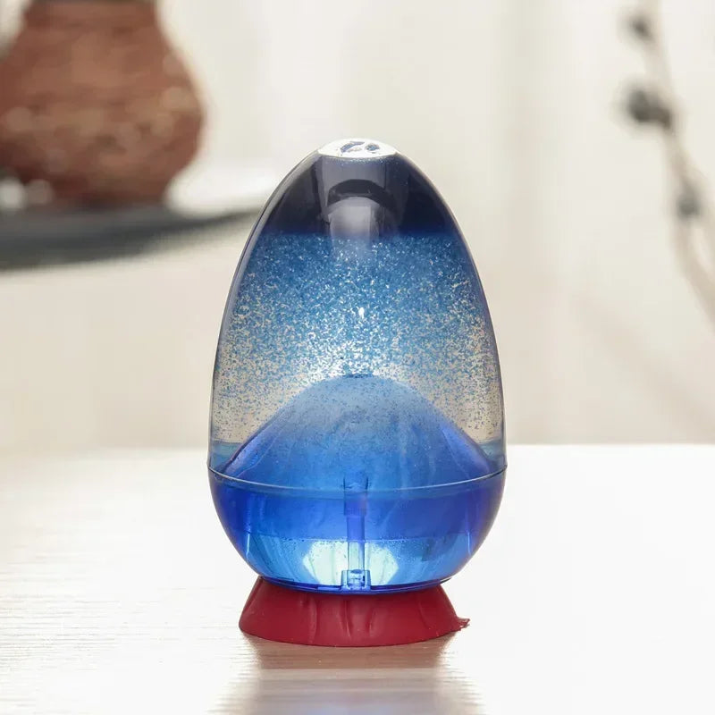 Kreative Vulkan-Sanduhr Aus Glas, Tischdeko