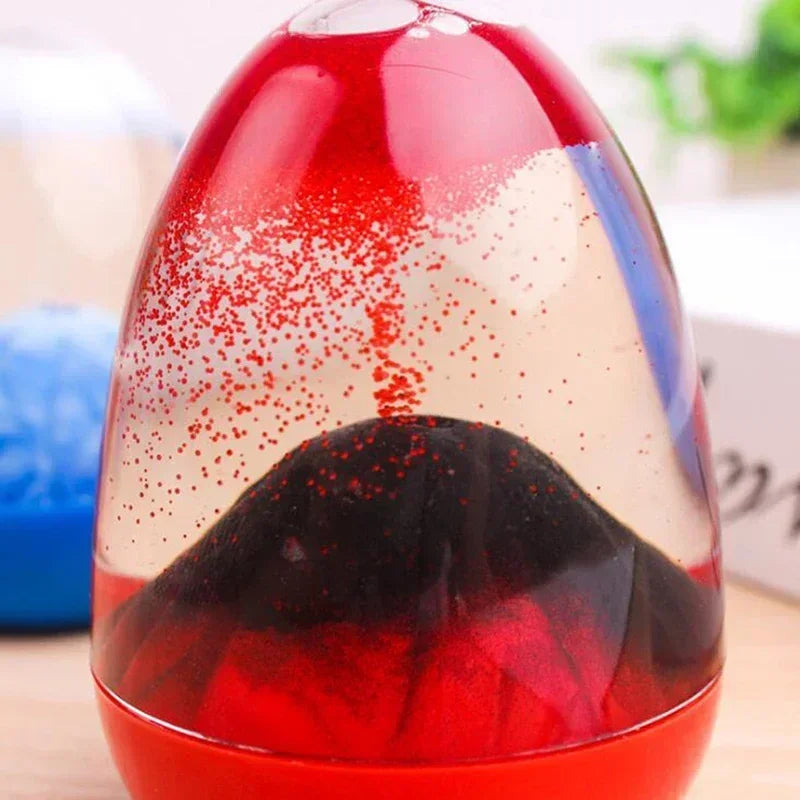Kreative Vulkan-Sanduhr Aus Glas, Tischdeko