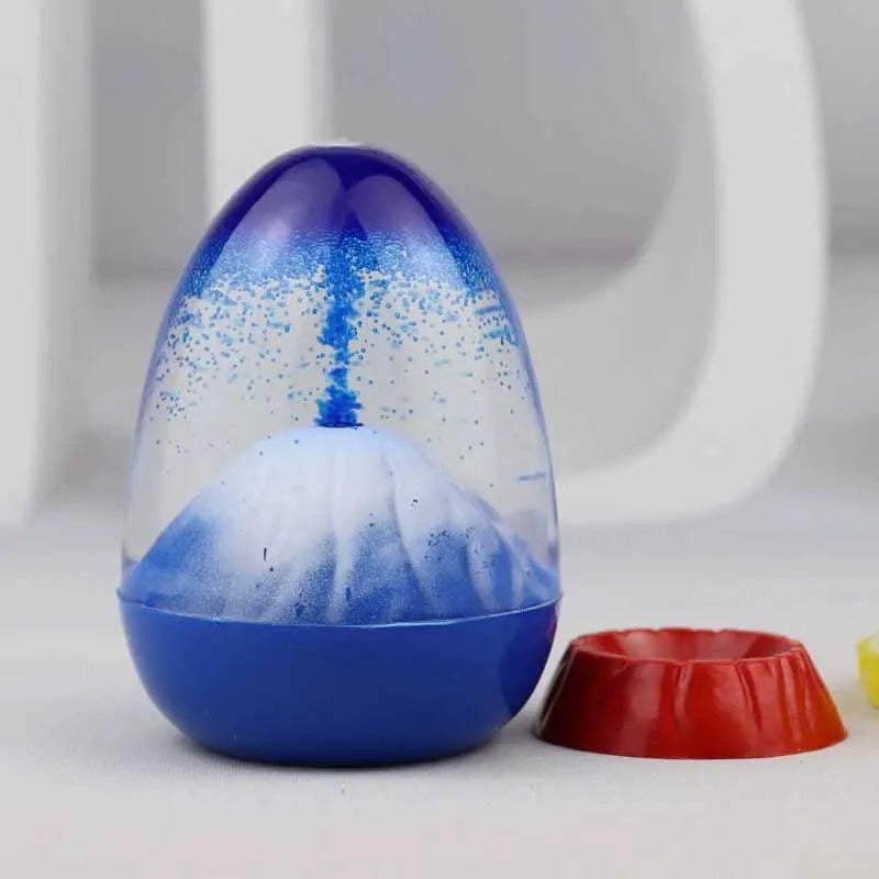 Kreative Vulkan-Sanduhr Aus Glas, Tischdeko