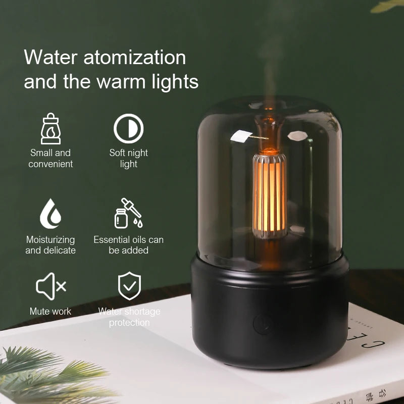 Tragbarer Mini-Aroma-Diffuser, USB-Luftbefeuchter Mit Nachttlicht